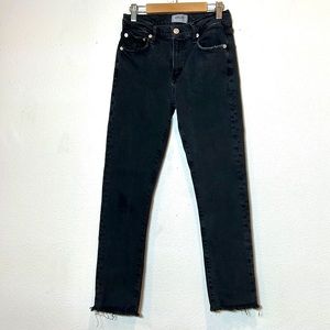 Agolde Black Washed Skinny Jeans Size 25